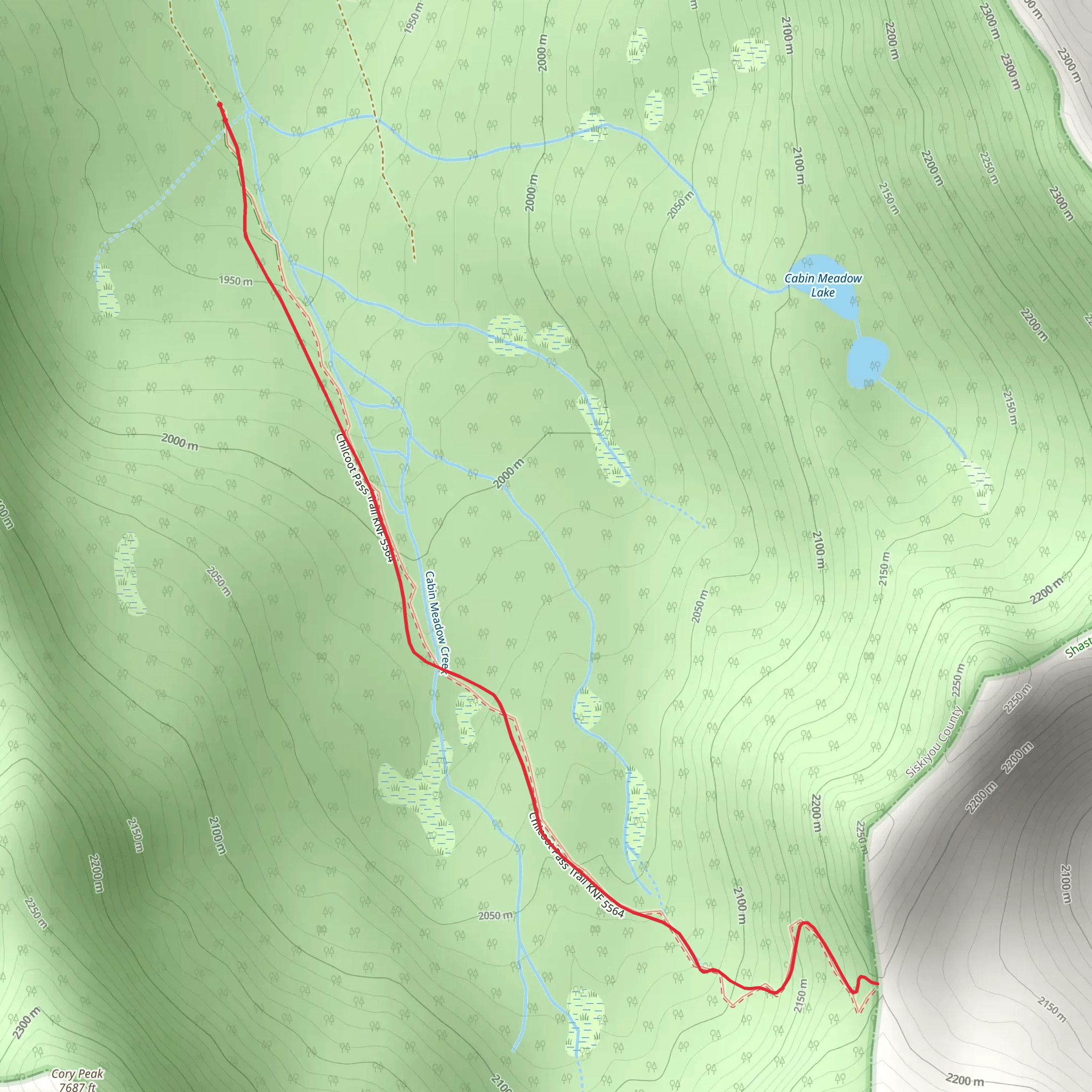 Chilkoot Trail mobile static map