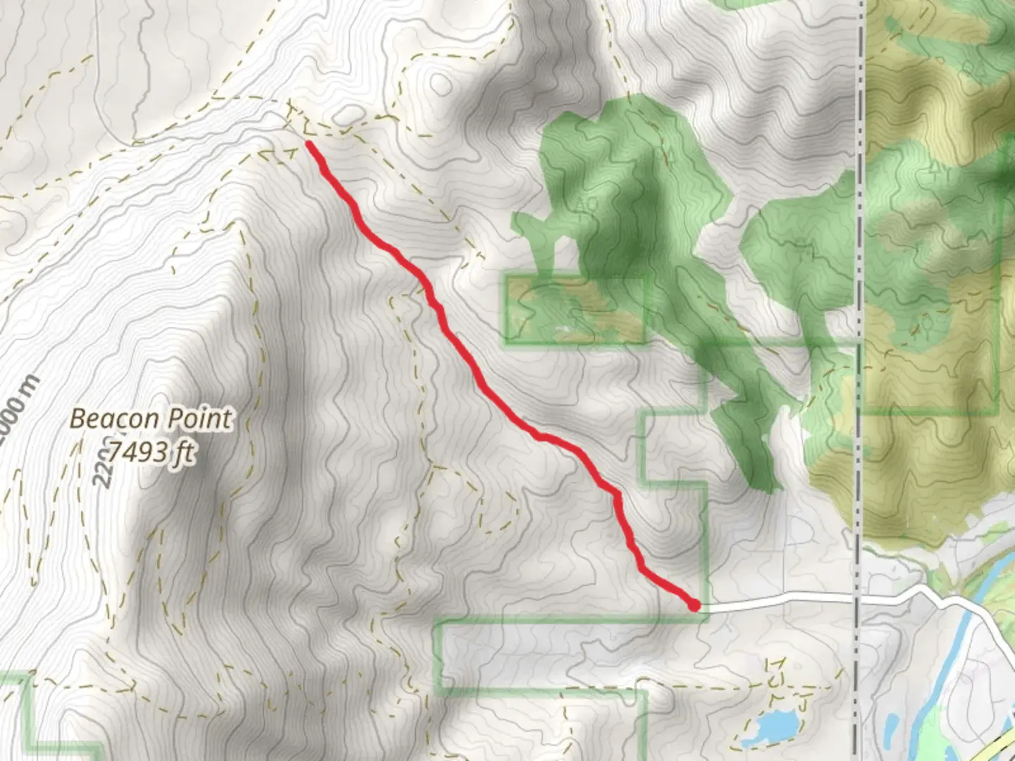 An image depicting the trail Dog Valley Road and its surrounding area.