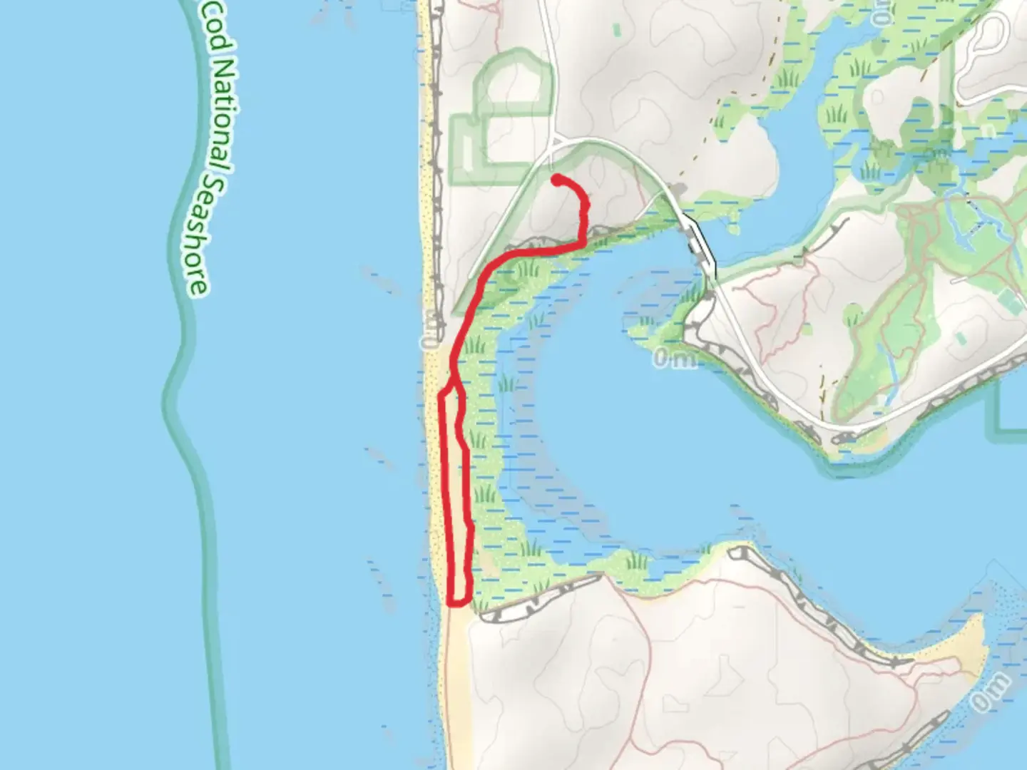 An image depicting the trail Great Island Loop Trail and its surrounding area.
