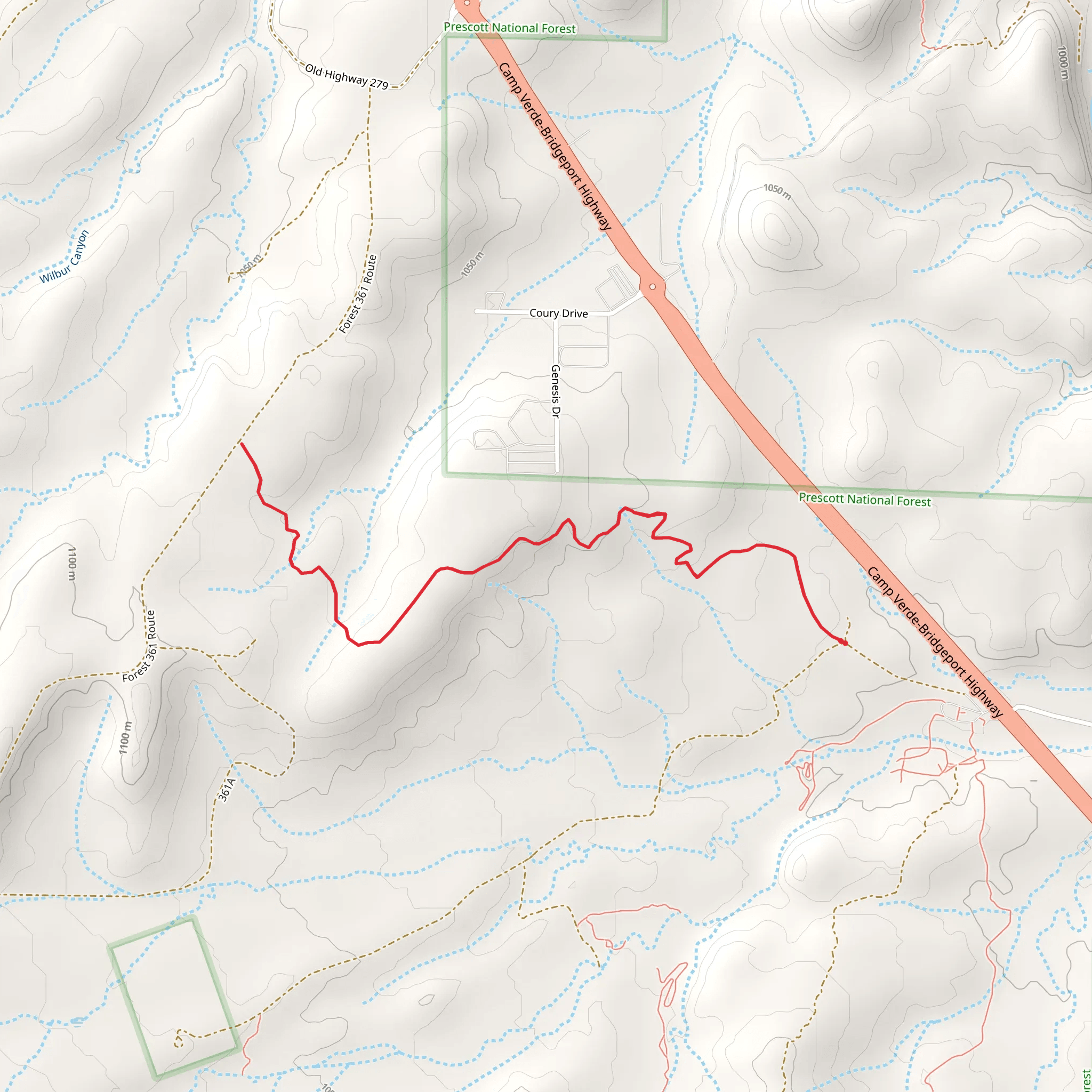 Crucifixion Trail mobile static map