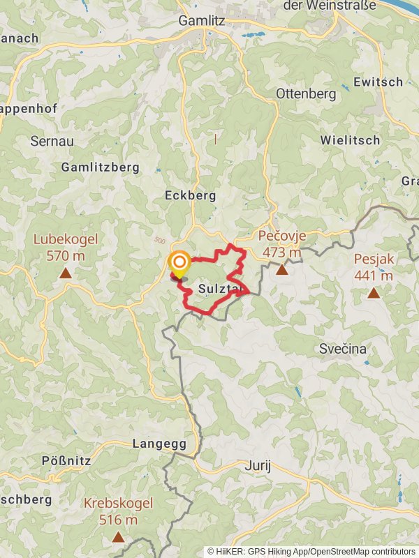 Sulztal Weg Loop mobile static map