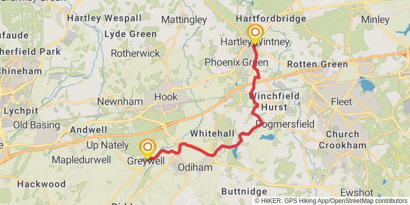 Thames Valley Loop Walk stage 3 Map