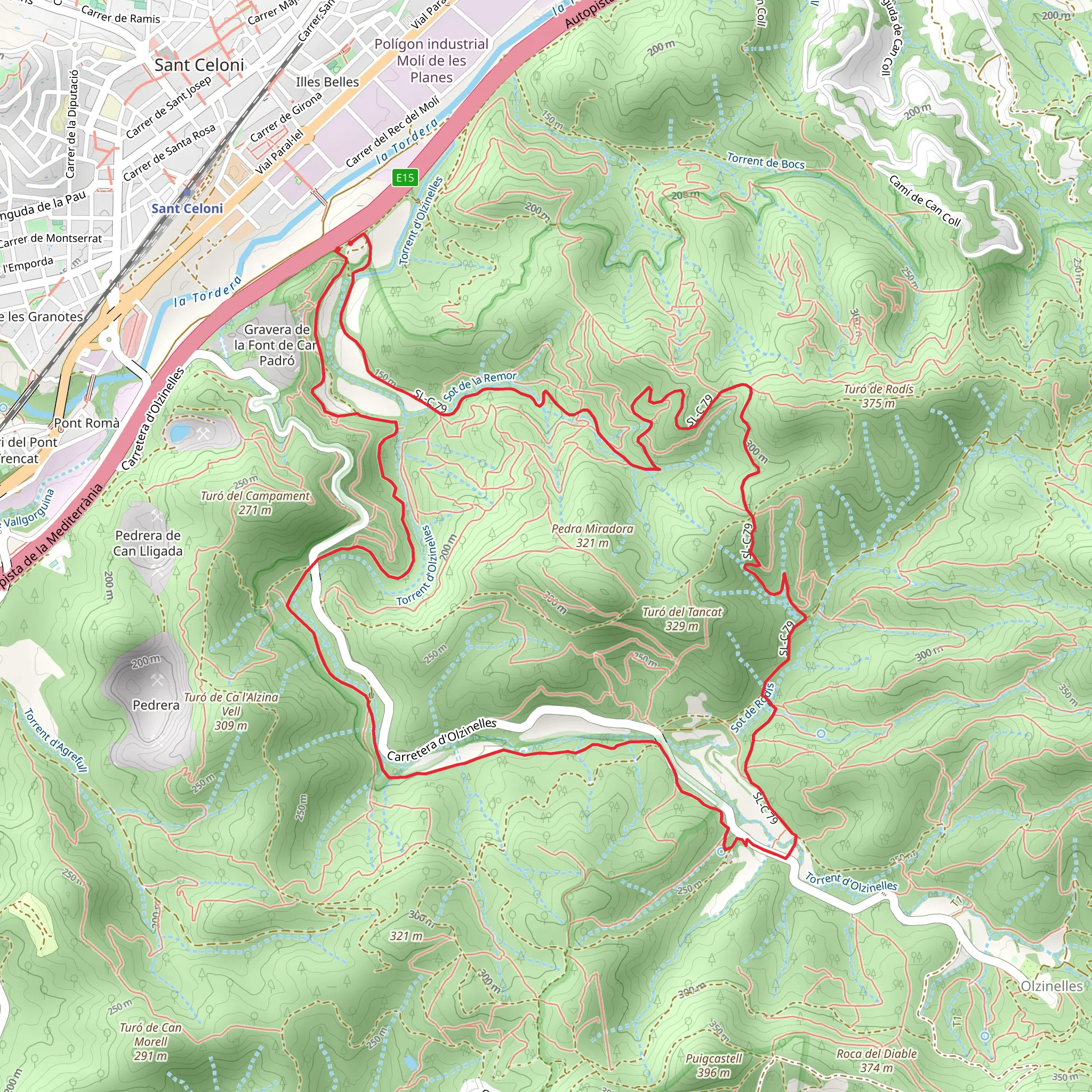 The Val d'Olzinelles SL C 79 mobile static map
