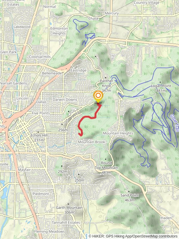 Alms House Trail and Three Caves Trail