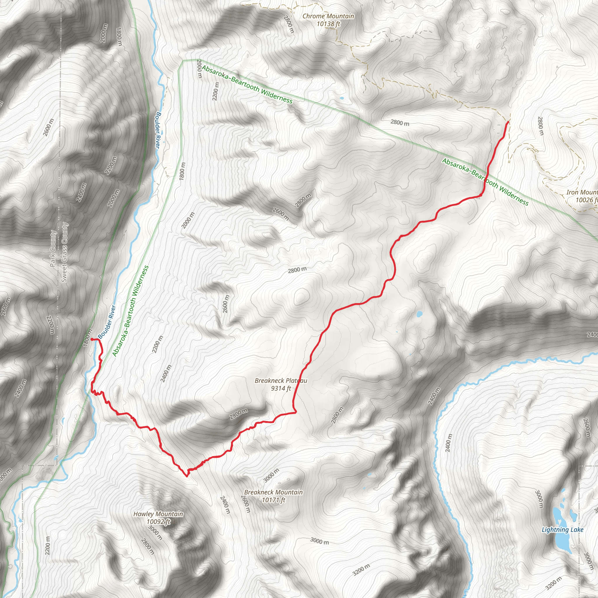 Placer Basin Trail mobile static map