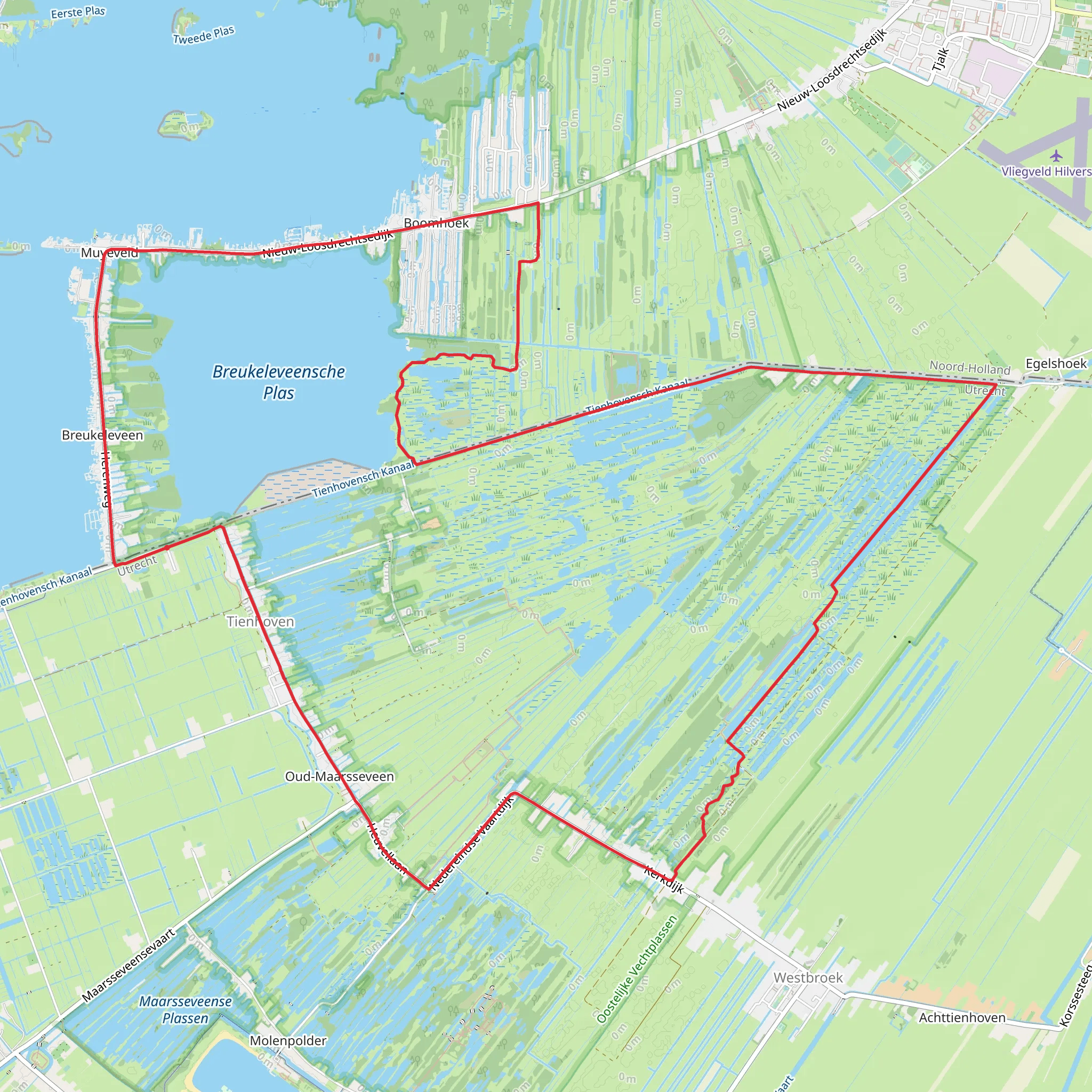 Breukeleveen and Tienhoven Loop mobile static map