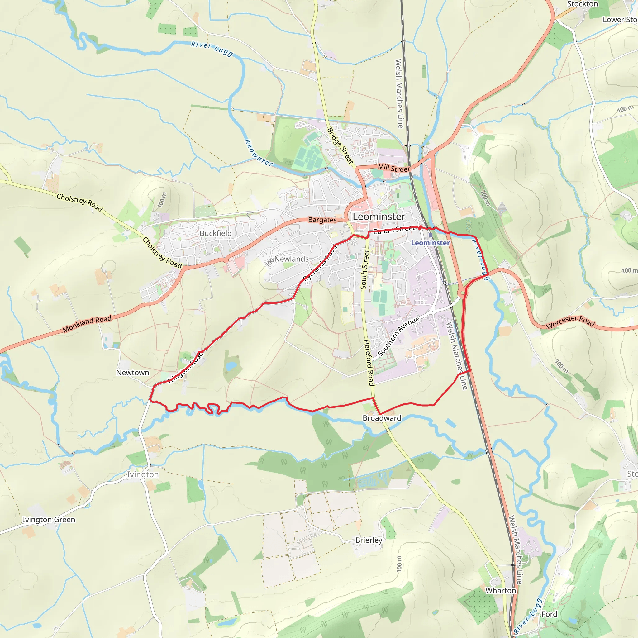 Leominster Circular mobile static map
