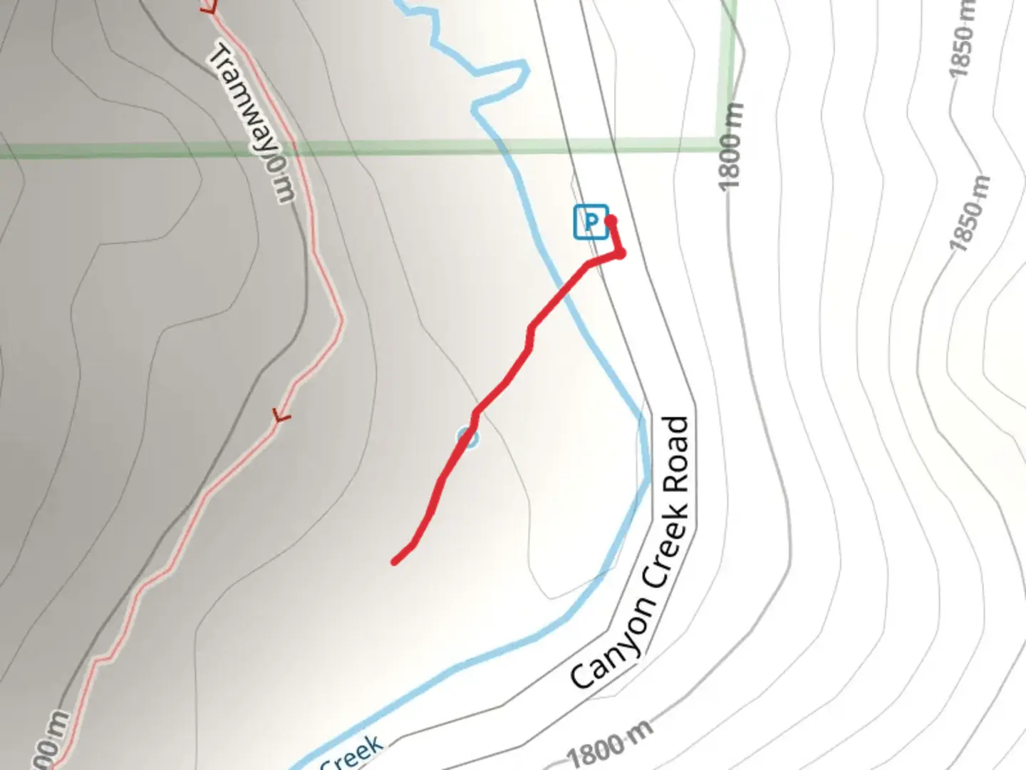 An image depicting the trail South Canyon Creek and its surrounding area.