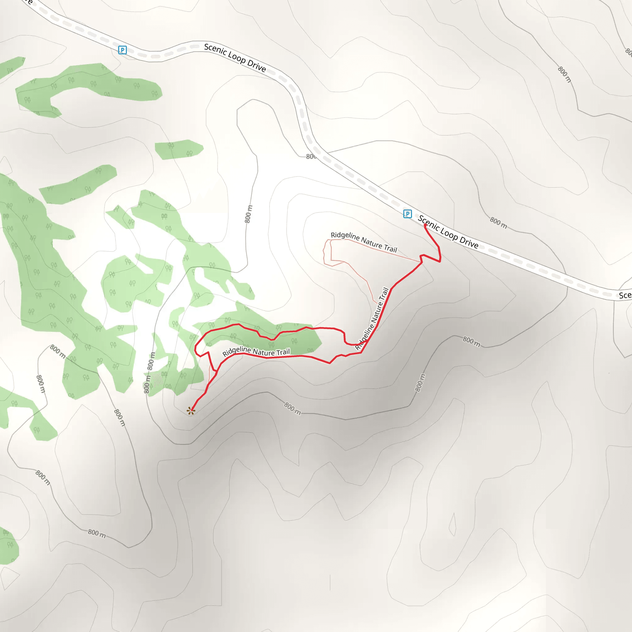 Ridgeline Nature Trail mobile static map