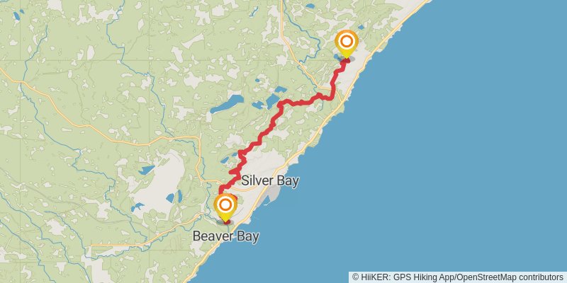 Superior Hiking Trail stage 10 Map