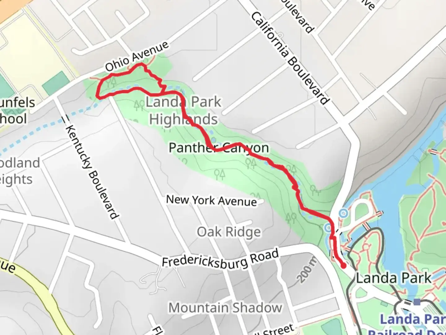 An image depicting the trail Panther Creek - Panther Canyon Loop and its surrounding area.