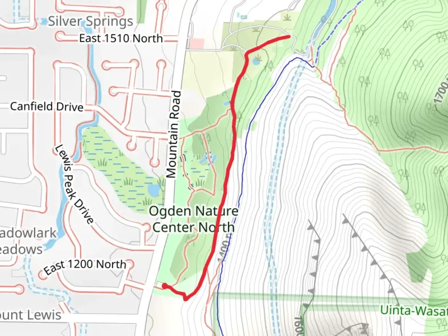 An image depicting the trail Bonneville Shoreline Connector Trail and its surrounding area.
