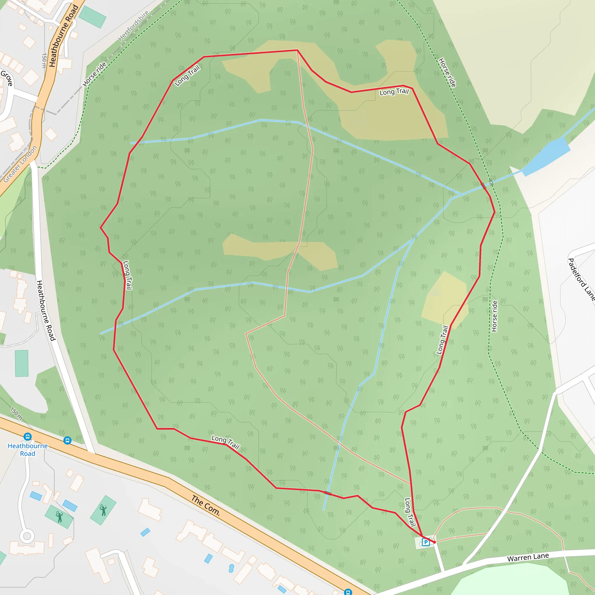 Stanmore Common Loop mobile static map