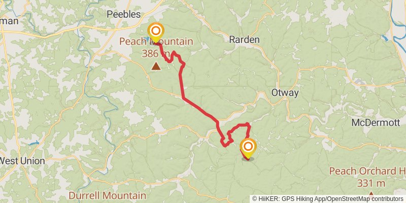 American Discovery Trail North Route stage 72 Map