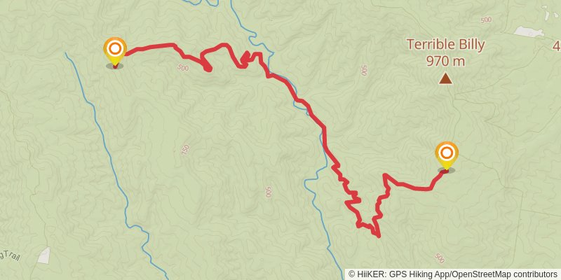 Tops to Myall Heritage Trail stage 4 Map