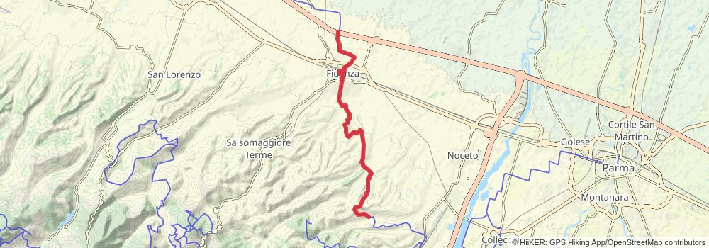 Via Francigena stage 84 Map