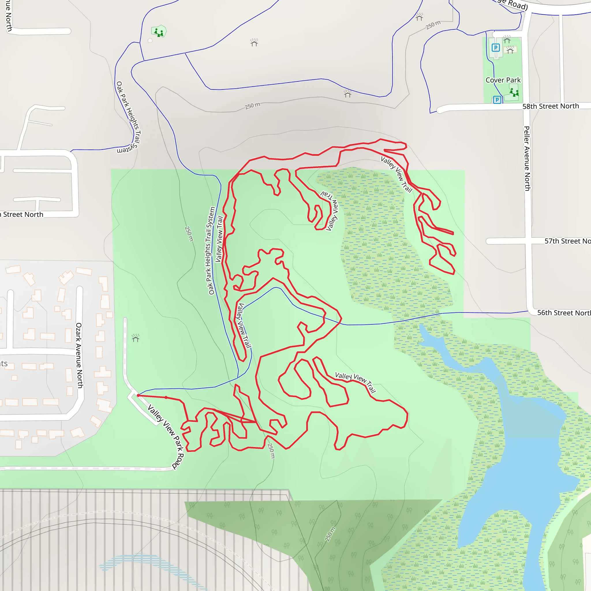 Valley View Loop Trail mobile static map