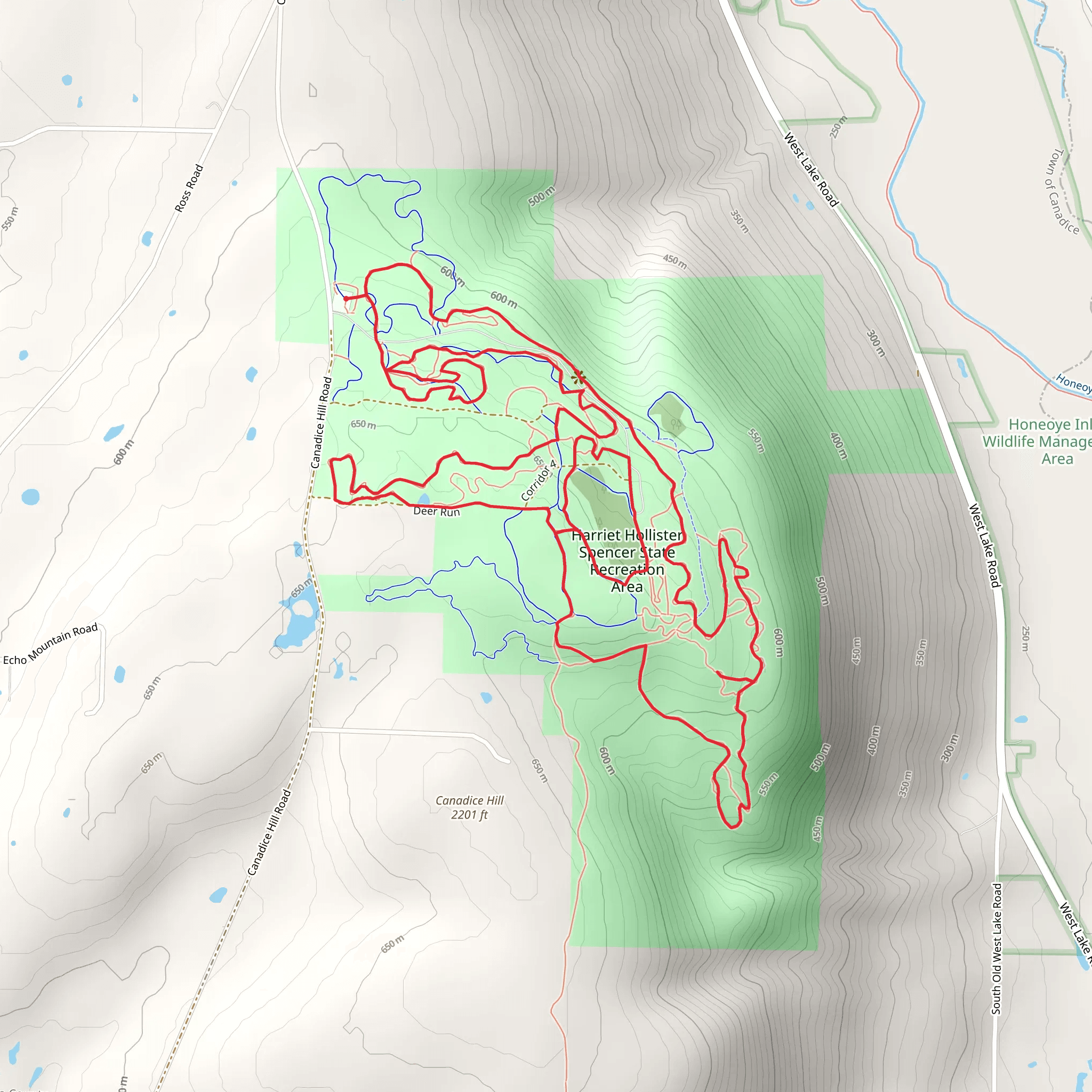 Harriet Hollister Spencer State Recreation Area Loop Trail mobile static map