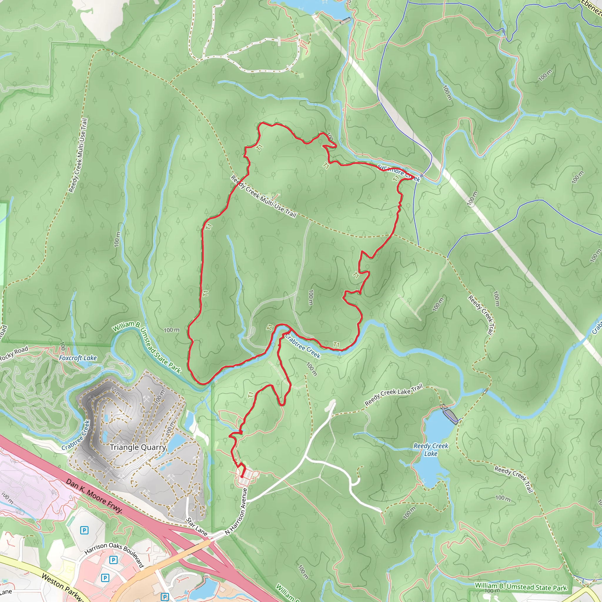 Company Mill Loop Trail mobile static map