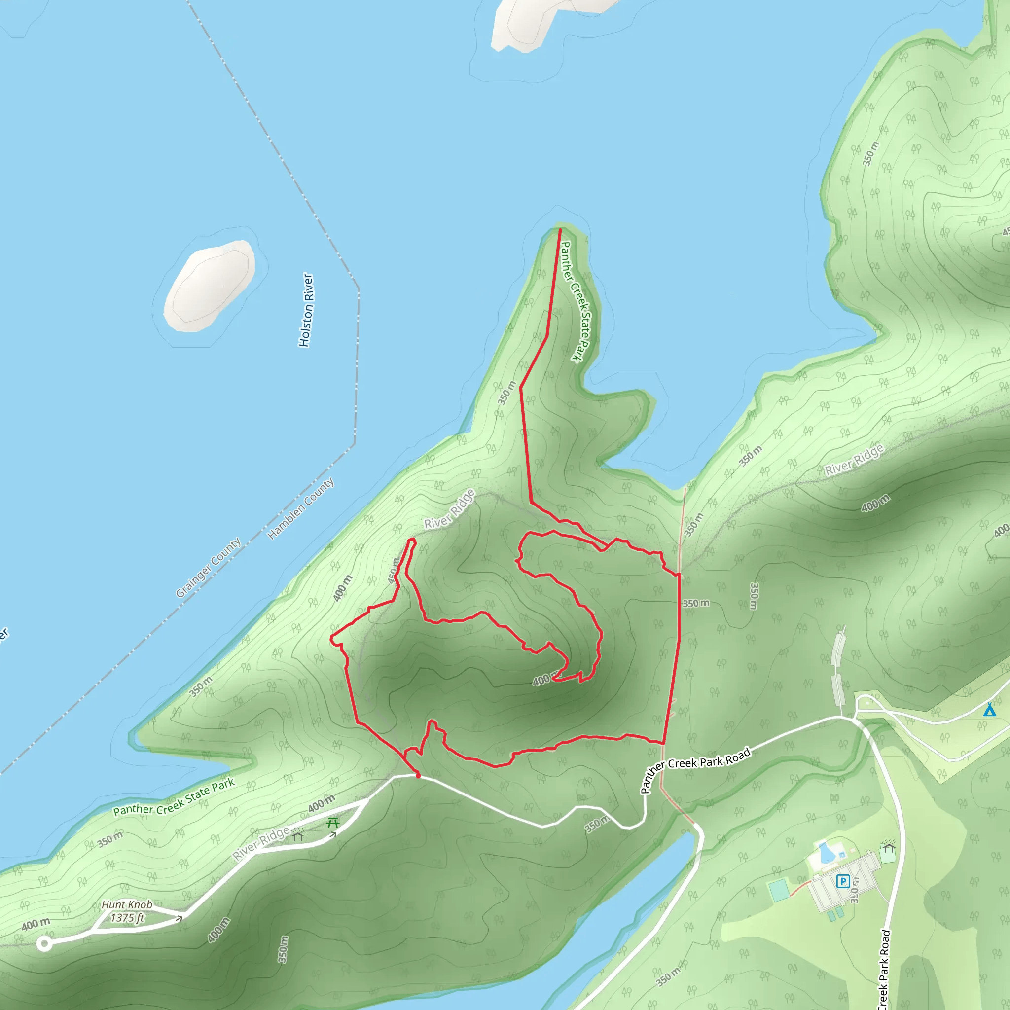 Point Lookout Loop Trail mobile static map
