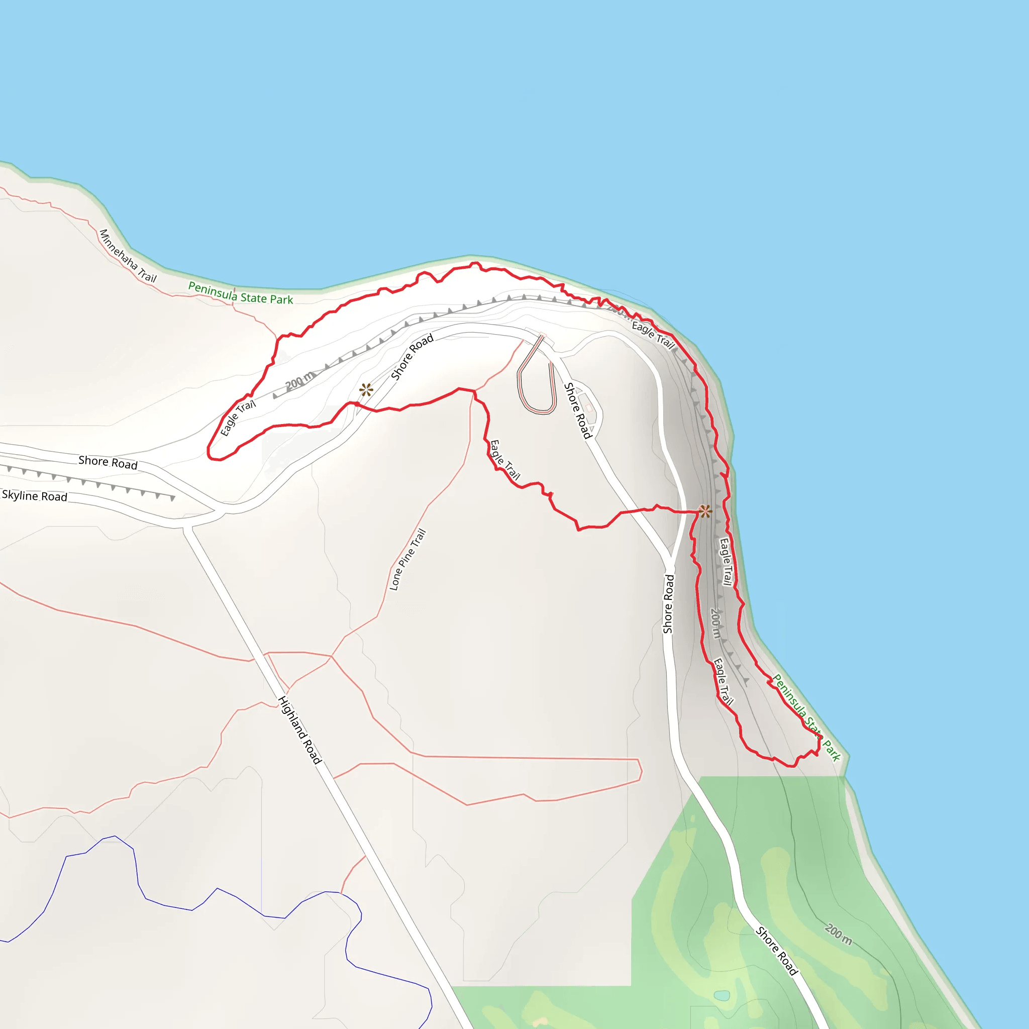 Eagle Loop Trail mobile static map