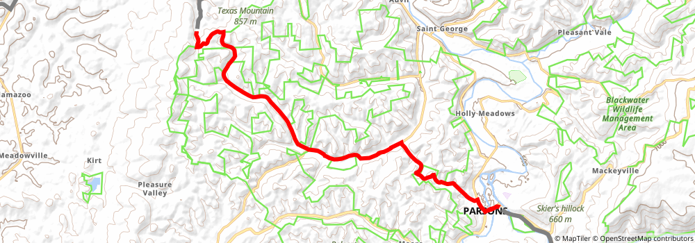 American Discovery Trail South Route stage 34 Map