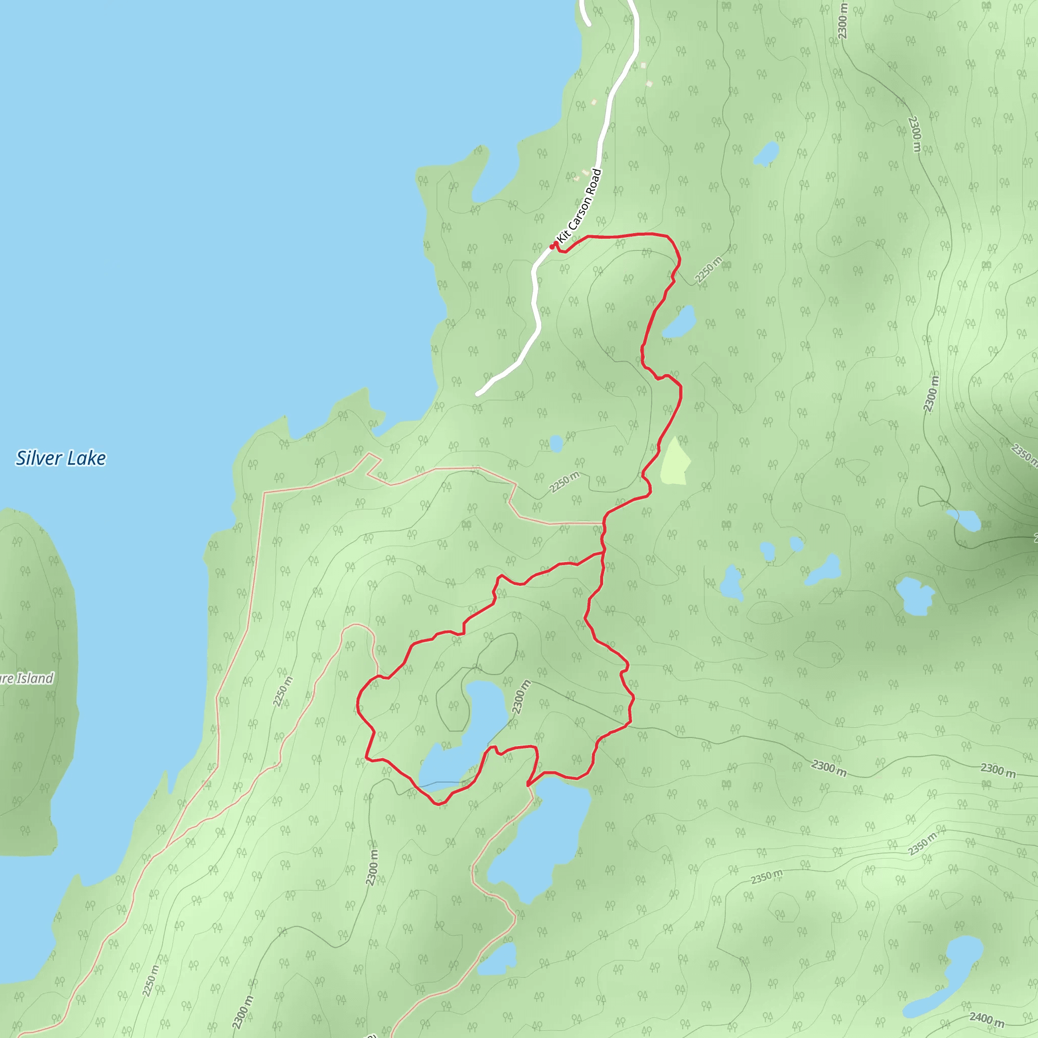 Granite Lake - Hidden Lake Trail Loop mobile static map