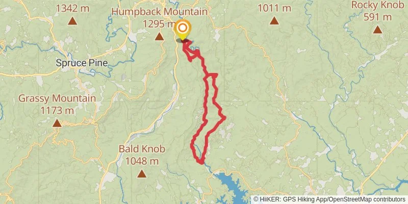 Linville Gorge Trail map