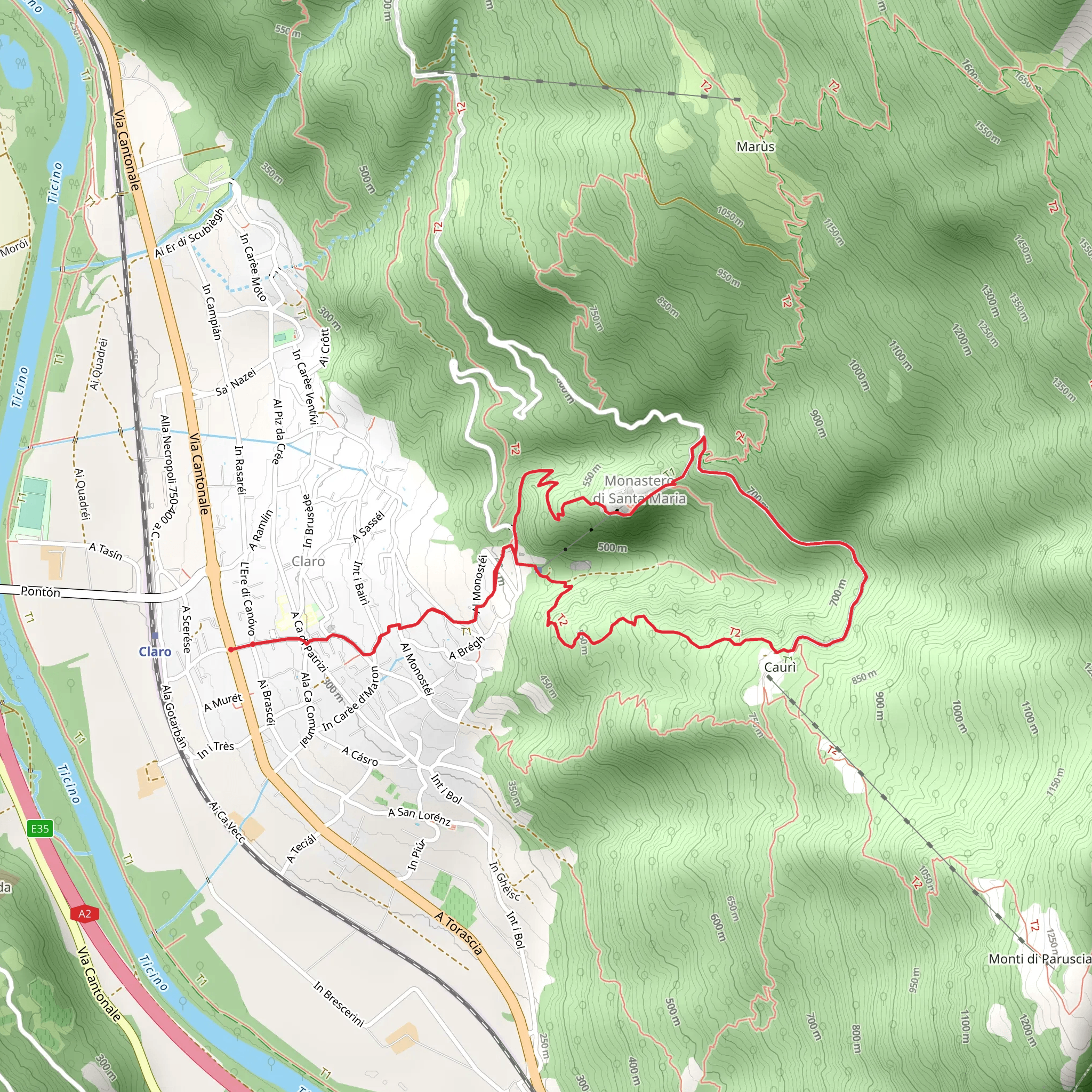 Claro e il suo Monastero mobile static map