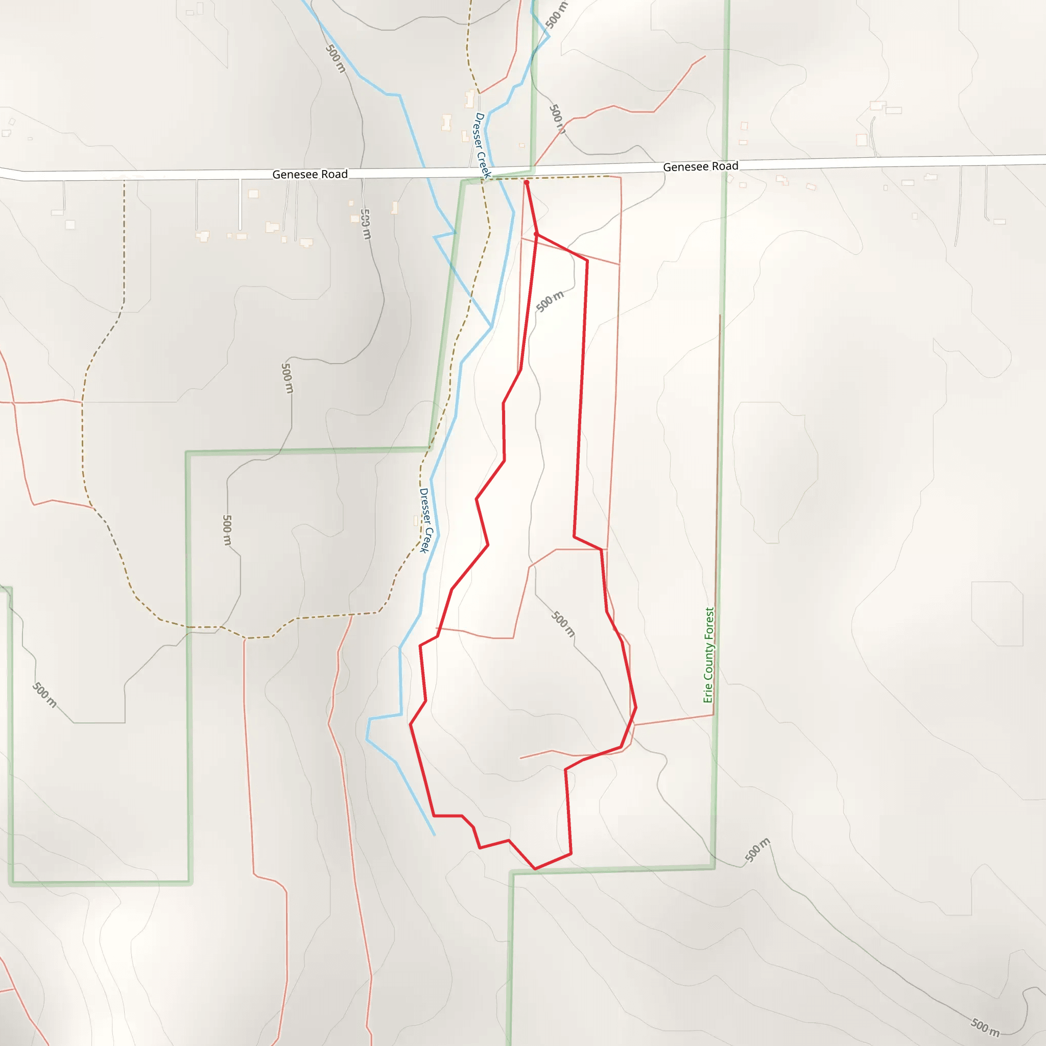 Dresser Creek Loop mobile static map