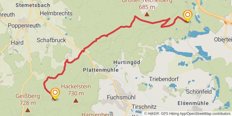 Fränkischer Gebirgsweg alt 6 Map