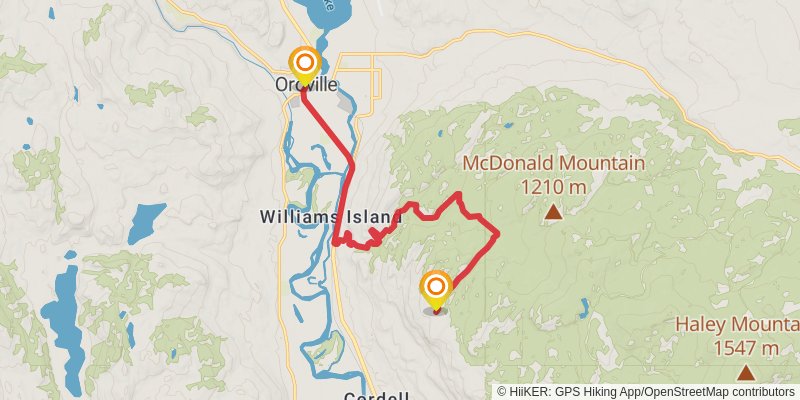 Ultra Pedestrian North Loop stage 218 Map