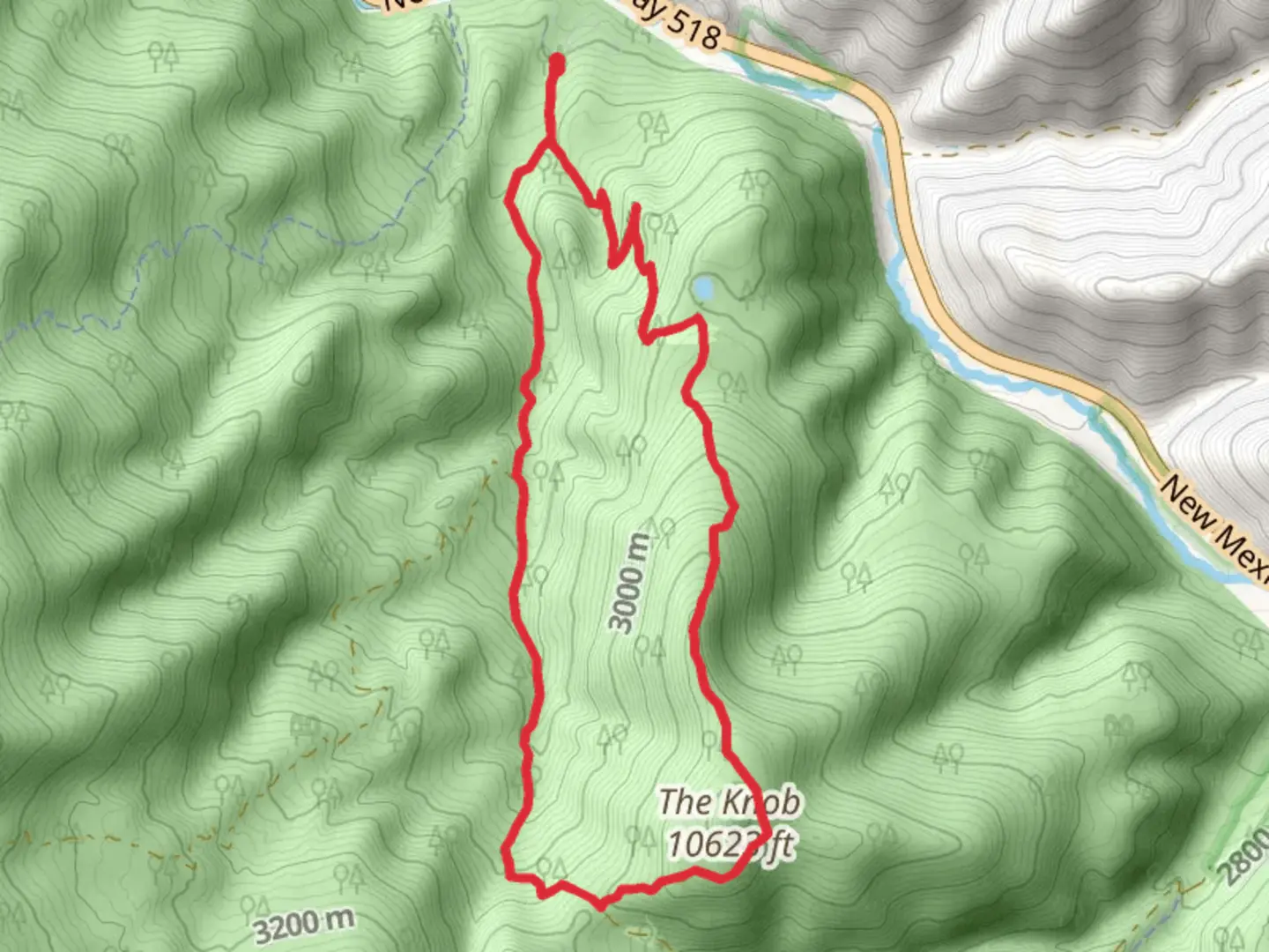 An image depicting the trail Indian Lake and Agua Piedra Loop Trail and its surrounding area.