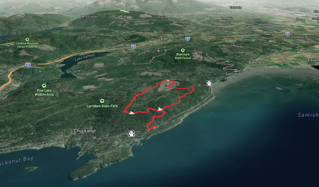 Larrabee and South Lost Lake Trail