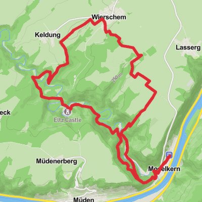 Moselkern and Trutzeltz Castle Loop mobile static map