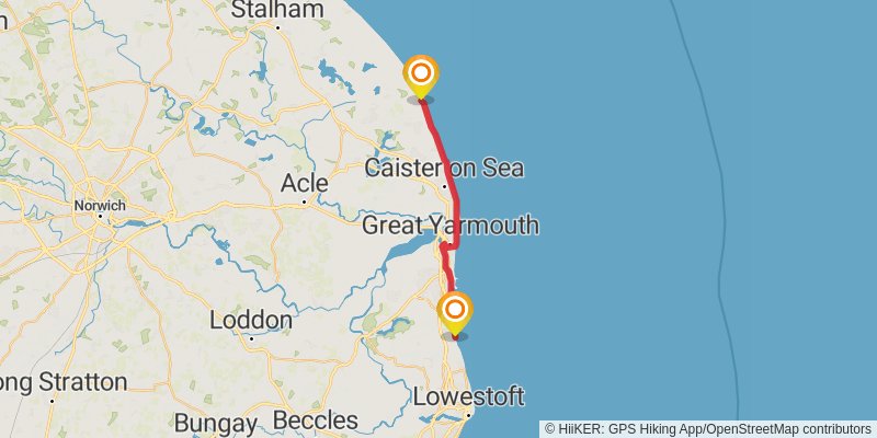 Peddars Way and Norfolk Coast Path stage 9 Map