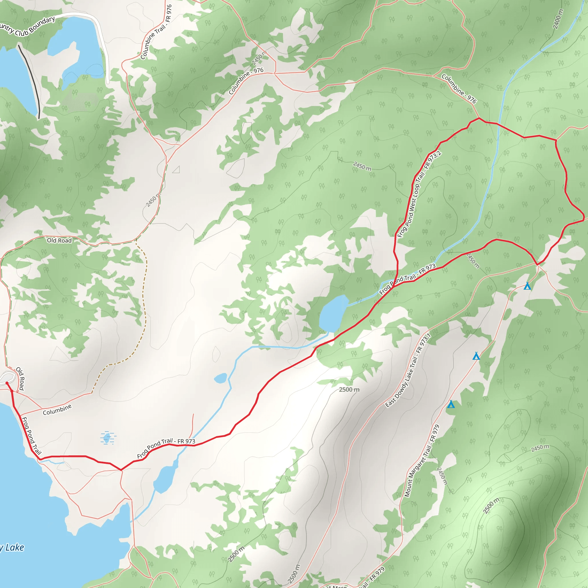 Frog Pond West Loop Trail mobile static map