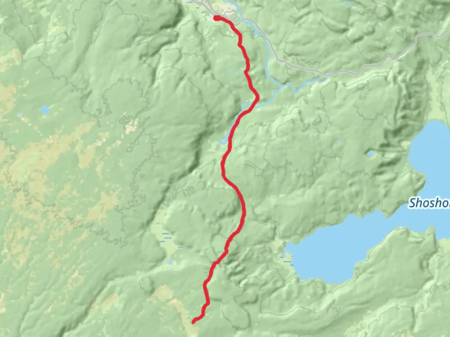An image depicting the trail Douglas Knob Meadow via Continental Divide Trail and its surrounding area.