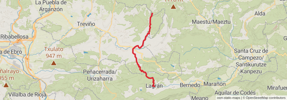 GR 38 - Wine and Fish Route stage 3 Map