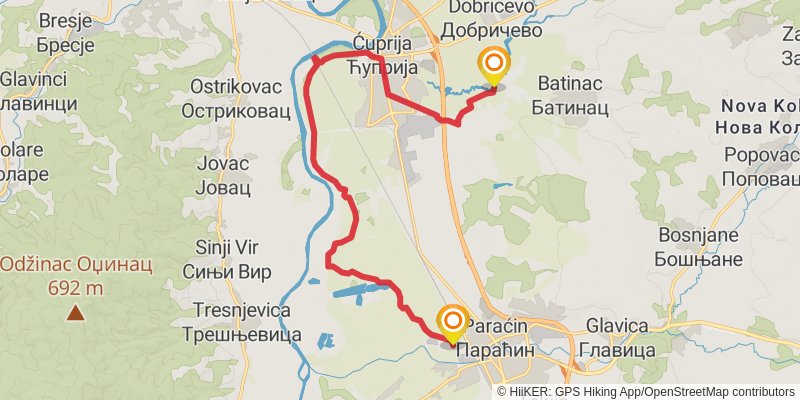 Sultans Trail stage 59 Map