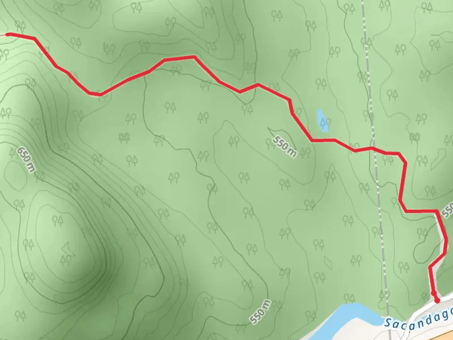 An image depicting the trail Kunjamunk Cave Trail and its surrounding area.