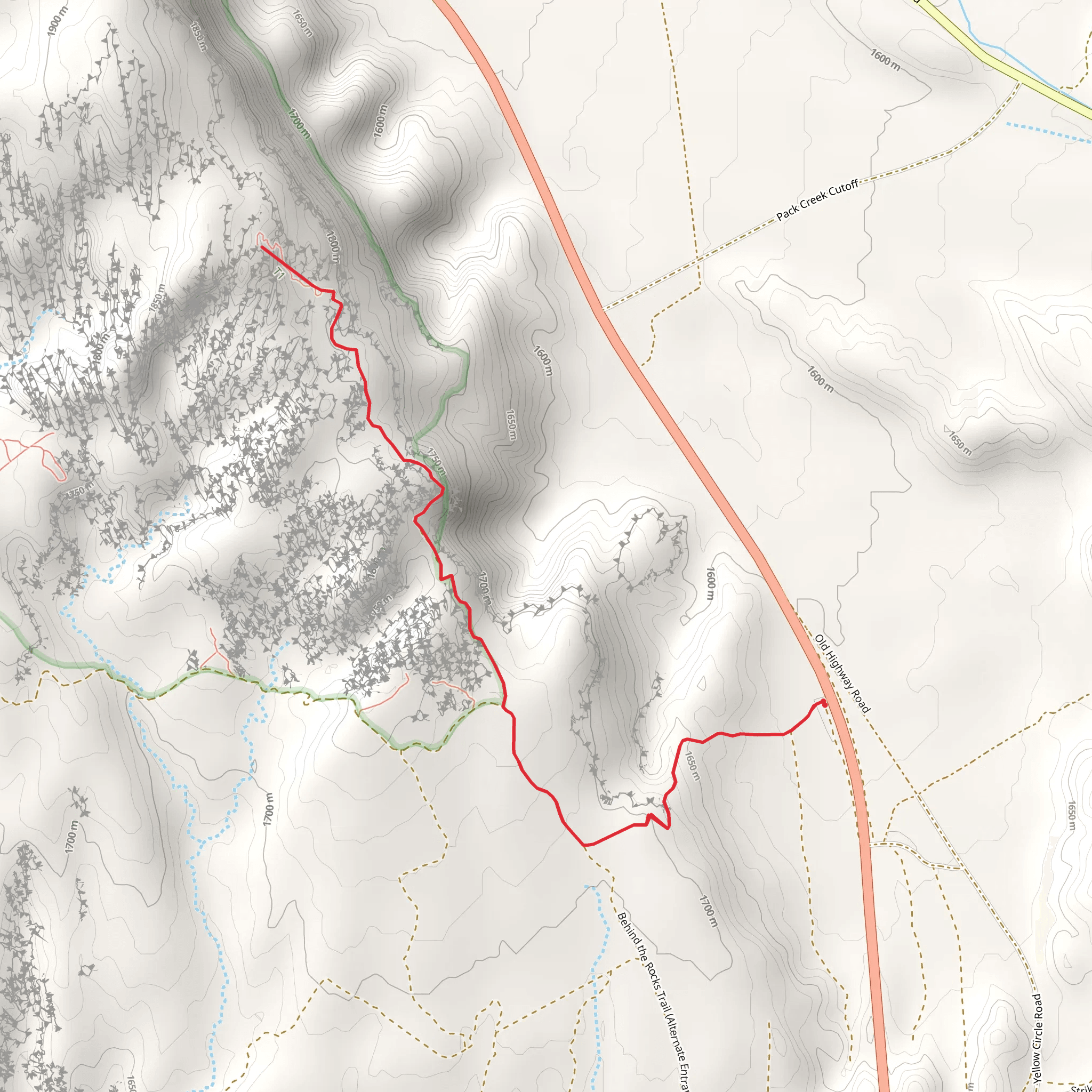 Moab Rim Arch and Tukuhnikivats Arch mobile static map