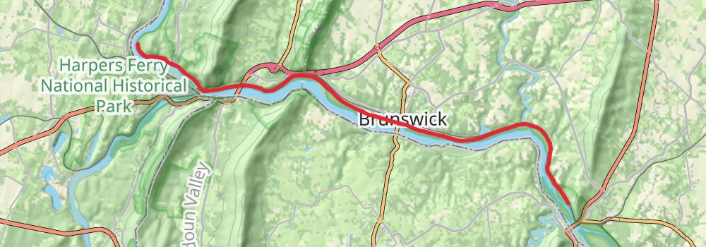 American Discovery Trail - Maryland and Washington DC stage 13 Map