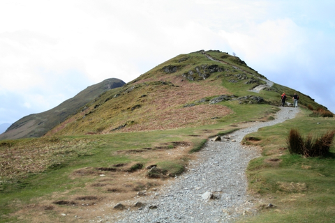 An image depicting the trail Cat Bells via Cumbria Way and Allerdale Ramble around Derwentwater and its surrounding area.