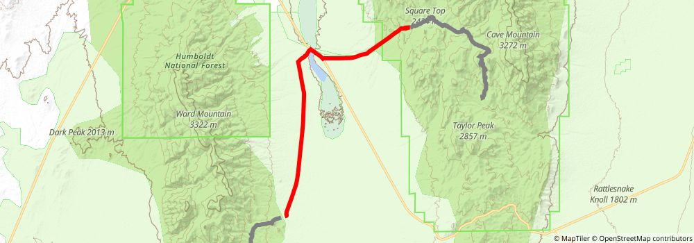 American Discovery Trail South Route stage 335 Map
