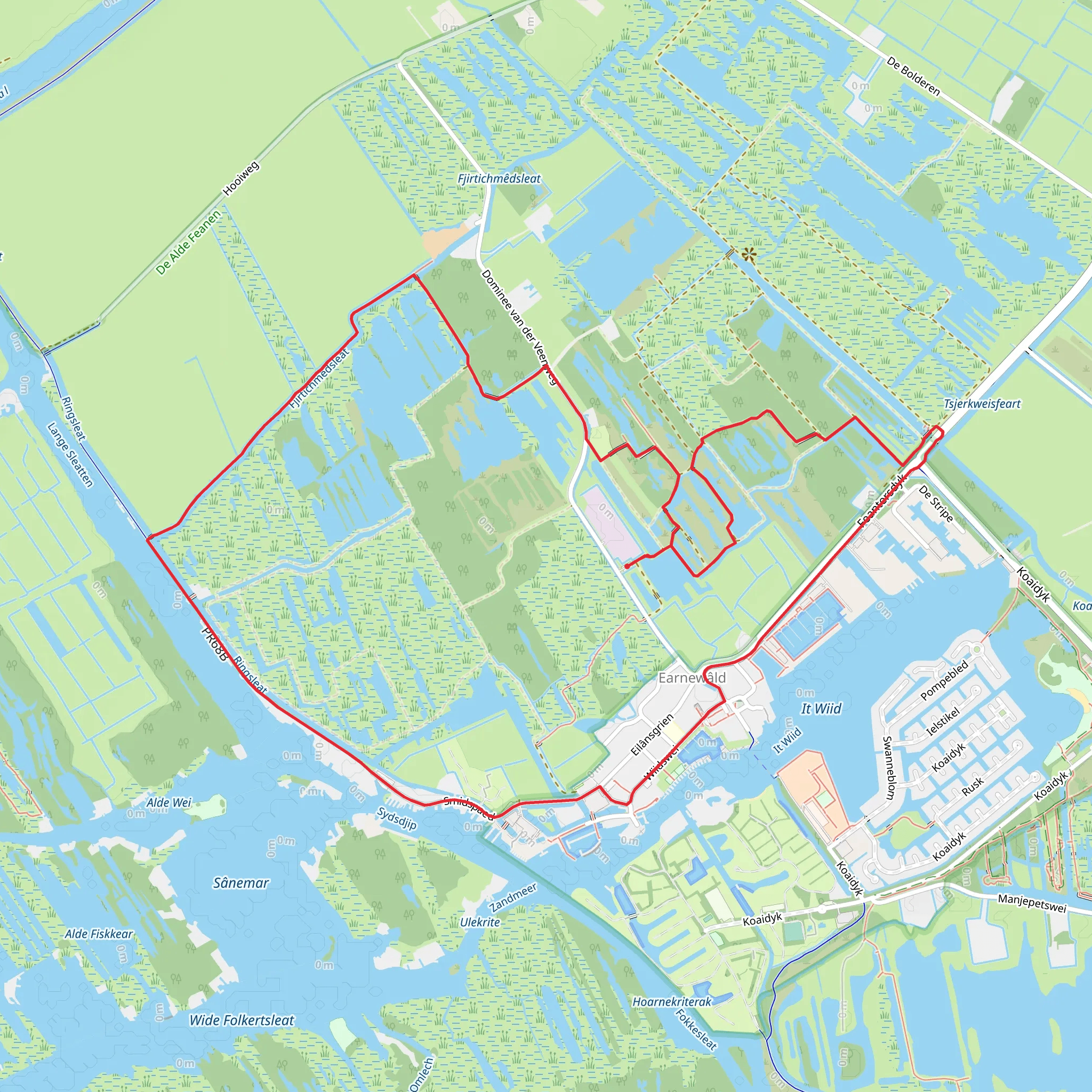 Feantersdyk, Ringfeart and Gaswinning Loop mobile static map