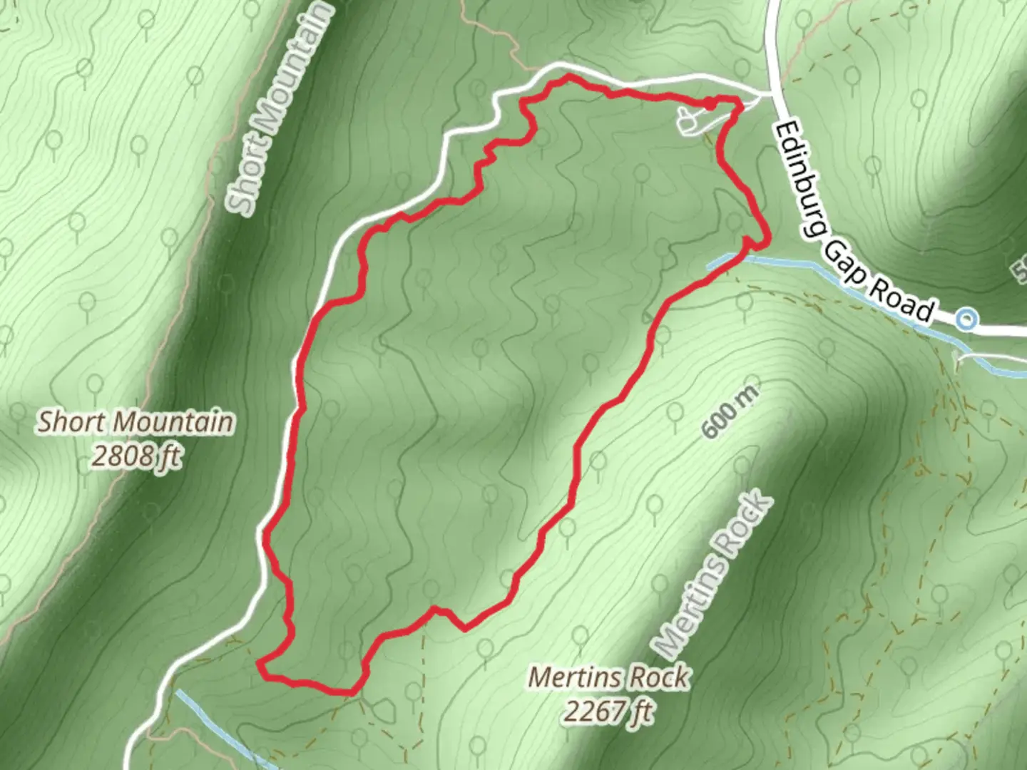 An image depicting the trail Edinburg Gap Loop - South and its surrounding area.