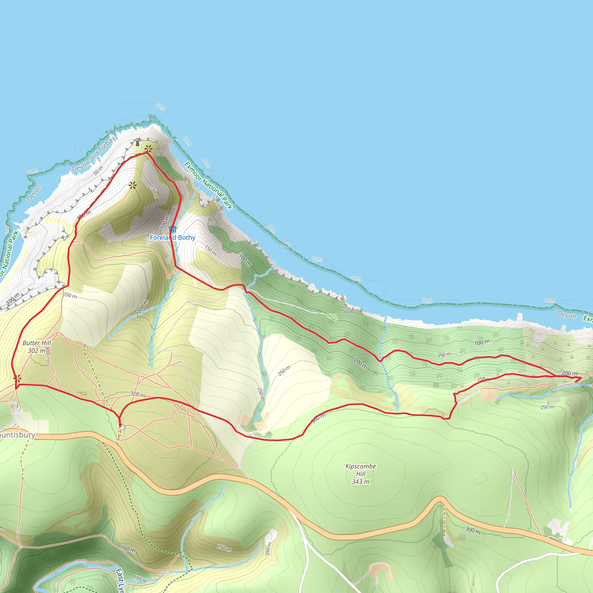 Foreland Point Adventurous Walk mobile static map