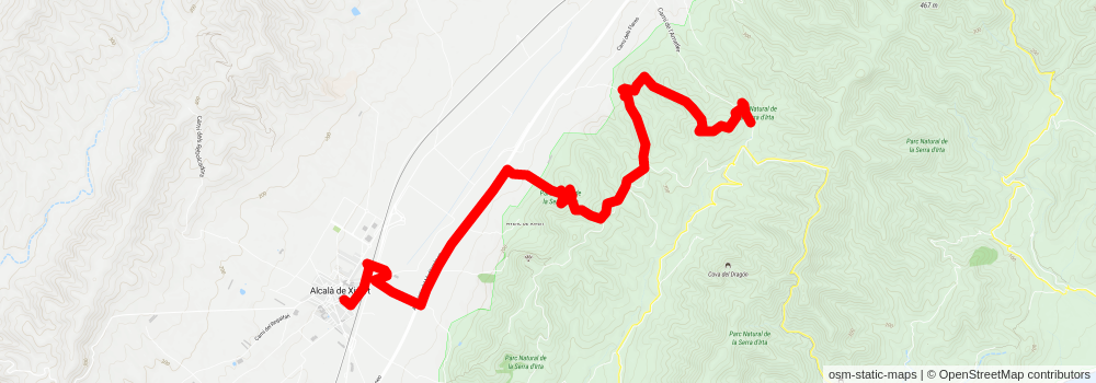 Xivert i Corrals Castle PR CV 432 stage 2 Map