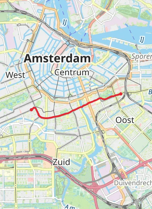 Amsterdam Wandelen mobile static map